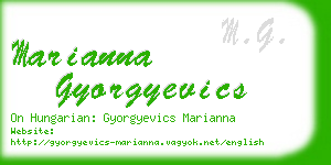 marianna gyorgyevics business card